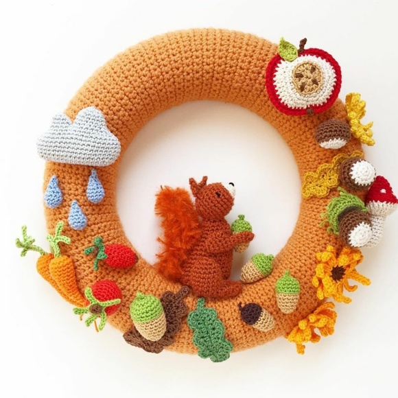 Crochet Christmas ⛄🎄 wreath handmade - Picture 10 of 14